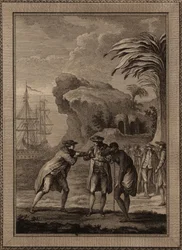 O homem vende uma escrava, 1775.