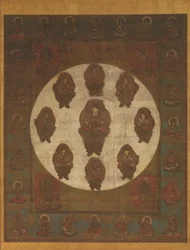 Mandala de Monju Bosatsu, século XIII.