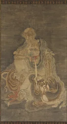 Manjushri sentado em um leão, 1368-1644.