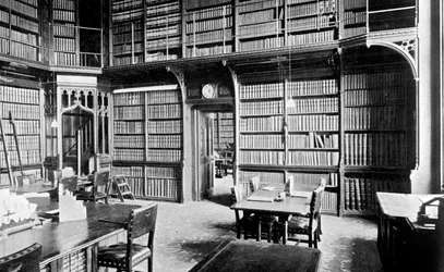 Sala do mapa, Biblioteca da Câmara dos Comuns, Palácio de Westminster, Londres, c1905