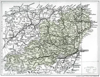 Mapa de Aberdeenshire, 1924-1926