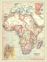Mapa da África, 1902.
