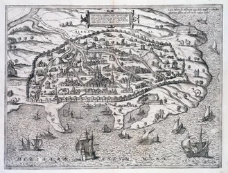 Mapa de Alexandria, Egito, c1625