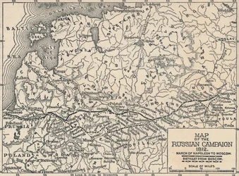 Mapa da Campanha Russa, 1812, 1896