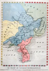Mapa da Guerra Russo-Japonesa, 1904