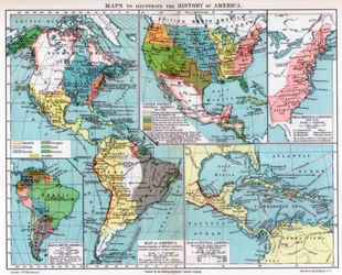 Mapas para ilustrar a história da América, 1901