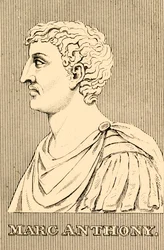 Marc Anthony, 83-30 aC, 1830.