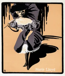 Marie Lloyd 1870-1922, cantora inglesa de music hall, final do século XIX