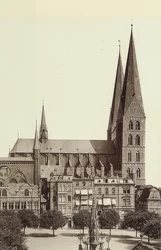 Marienkirche em Lübeck. Por volta de 1900