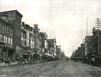 Market Street, Filadélfia, EUA, 1895.