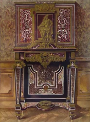 Armário Marquery com decoração em bronze dourado, de AndrÚ Charles Boule, 1903