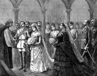 Casamento da princesa Beatrice e do príncipe Henrique de Battenberg, 23 de julho de 1885, 1900
