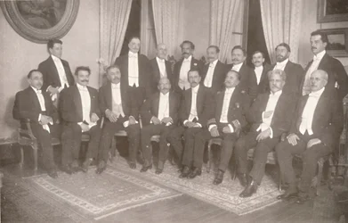 Marechal Hermes da Fonseca com seus Secretários de Estado e Assessores, 1914