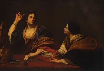 Martha repreendendo sua vaidosa irmã Maria Madalena, século XVII.
