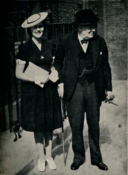 Mary Churchill e seu pai, c1945.