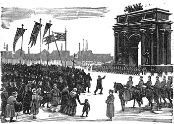 Massacre no portão de Narva em São Petersburgo, antes de 1925