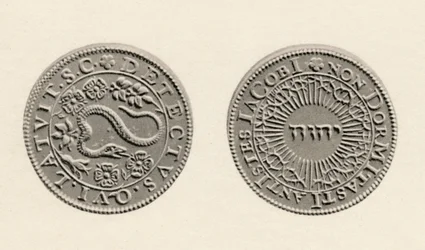 Medalha em comemoração à descoberta da trama da pólvora, 1605, 1904