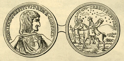 Medalha para comemorar o homicídio de Godfrey, c. 1876