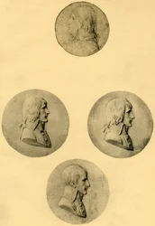 Retratos medalhão de Napoleão, 1797-1799, 1921.