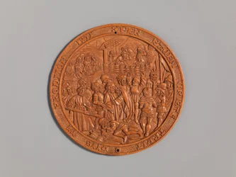 Medalhão com a Traição de Jesus, início do século XVI.