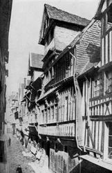 Medieval Lisieux, Normandia, França, c1930s