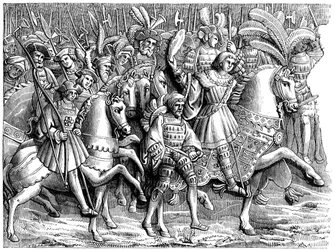 Reunião no campo do pano de ouro, século c16th 1849