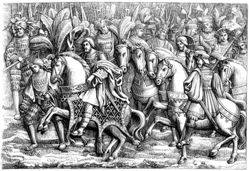 Reunião no campo do pano de ouro, século c16th 1849