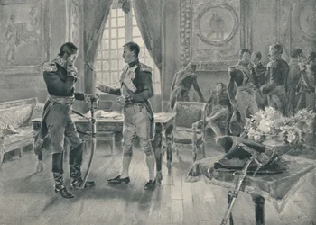 Encontro de Napoleão e Tolstoi em Paris, 1807, 1896