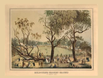 Melbourne Cricket Ground, 1º de janeiro de 1864.