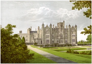 Merevale Hall, Warwickshire, casa da família Dugdale, c1880