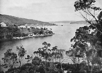Porto médio, de Spit Road, c1900.