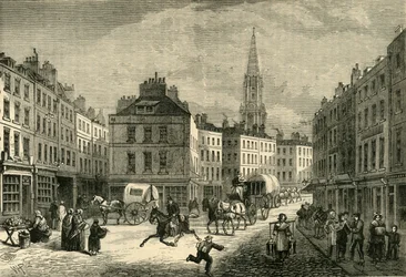 Fileira do meio, St. Giless, cerca de 1838, 1881.