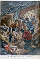 Mina de colapso, Aniche, França, 1900