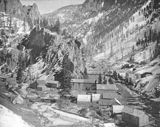 Campo de Mineração, Nevada, EUA, c1900.