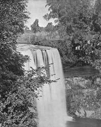 Minnehaha Falls, Minneapolis, Minnesota, EUA, c1900.