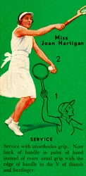 Miss Joan Hartigan - Serviço, c1935.