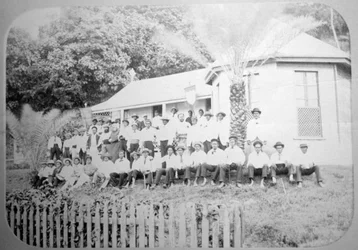 Escola missionária, Levuka, Fiji, 1888