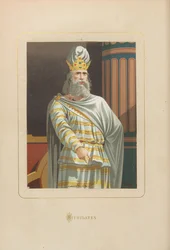 Mithridates. De: Hombres y mujeres celebres de todos los tiempos de Juan Landa, 1875-1877.