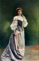 Senhorita Felyne - Du Teatro Nacional De Londres - Papel de Leonore - LEcole Des Maris, 1904.