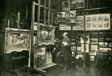 Monsieur Detaille em seu estúdio, 1900.