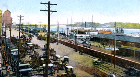 Porto de Montreal, Montreal, Canadá, c1900s