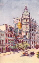 Edifício mourisco e escritórios dos senhores Guinle, Avenida Rio Branco, 1914