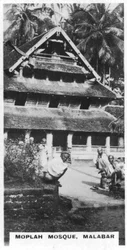 Mesquita de Moplah, Malabar, sul da Índia, c1925