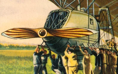 Gôndola de motor de um zepelim, 1932.