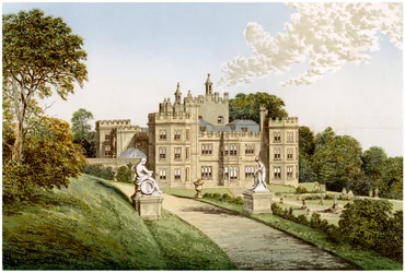Mount Edgcumbe, Cornualha, casa de Lord Mount Edgcumbe, c1880