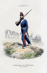 Artilharia de montanha, exército francês na Argélia