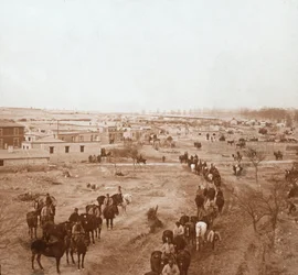 Soldados montados, Somme-Peat, norte da França, c1914-c1918