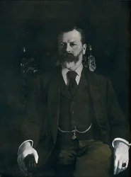 Sr. Arthur Sanderson em casa, 1901