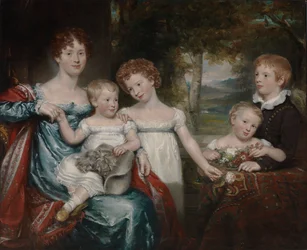 Sra. Hawkins e Família, ca. 1818-1820.