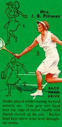 Sra. JB Pittman - Backhand Drive, c1935.